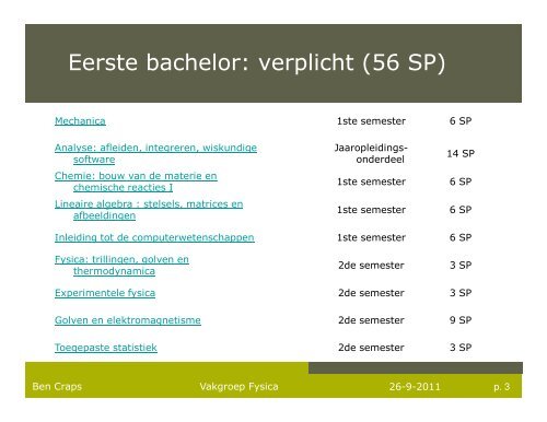 Welkom in de opleidingen Fysica en Sterrenkunde - Faculteit ...