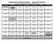 Nyit Academic Calendar - Spring 2014 Semester