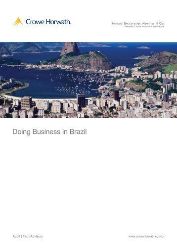 Download Doing Business in Brazil - Crowe Horwath International