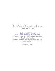 How to Write a Dissertation or Diploma Thesis in Physics