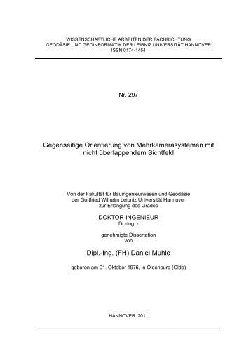 Datei - Institut für Photogrammetrie und GeoInformation - Leibniz ...