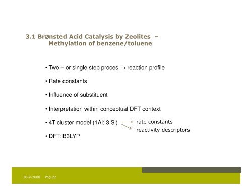 DFT Reactivity Descriptors and Catalysis - Vrije Universiteit Brussel