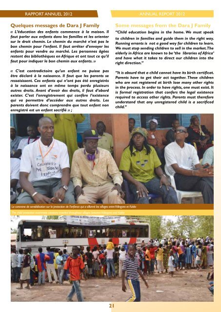 Rapport annuel - World Vision International