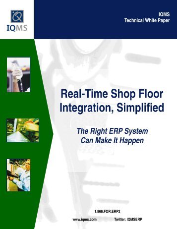 Real-Time Shop Floor Integration, Simplified - IQMS