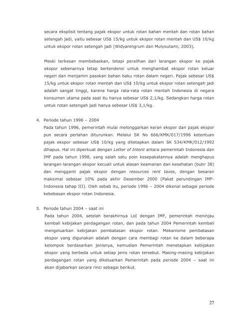 Positioning paper KPPU dalam Kebijakan Rotan