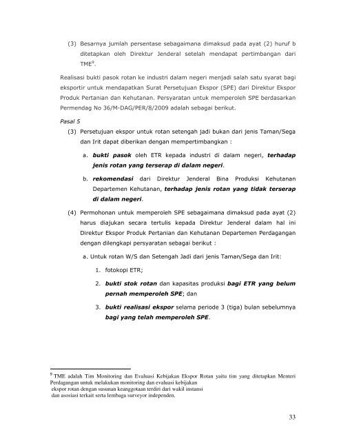 Positioning paper KPPU dalam Kebijakan Rotan