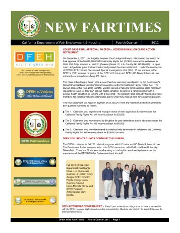 New fairtimes - DFEH - State of California