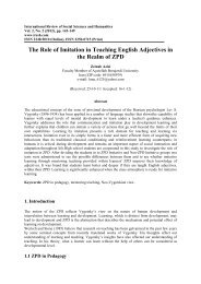 The Role of Imitation in Teaching English Adjectives in the Realm of ...