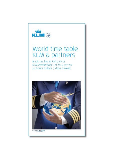 World time table KLM & partners