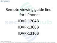 Remote viewing guide line for I Phone: IDVR-1204B IDVR-1308B ...