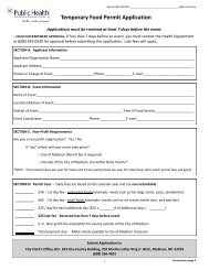 Temporary Food Permit Application - Public Health - Madison ...