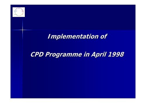 (CPD) Programme for Pharmaceutical Staff