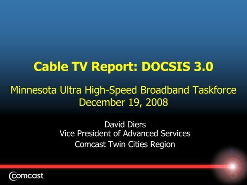 Cable TV Report: DOCSIS 3.0 - Minnesota High Speed Broadband ...
