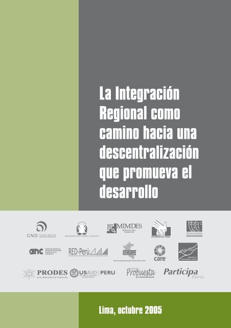 La Integración Regional como camino hacia una descentralización ...