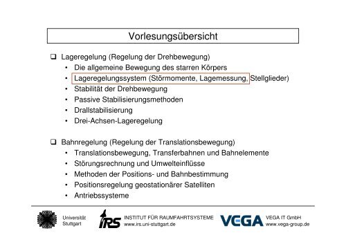 Lageregelung 2 - LBR - WS 0708.pdf - Institut für Raumfahrtsysteme ...