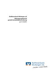 Raiffeisenbank Mutlangen eG Offenlegungsbericht gemÃ¤Ã ...