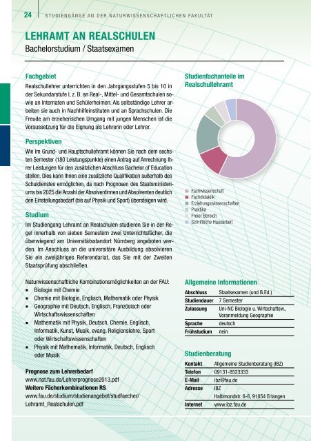 Naturwissenschaftliche / Mathematische StudiengÃ¤nge