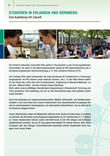 Naturwissenschaftliche / Mathematische StudiengÃ¤nge