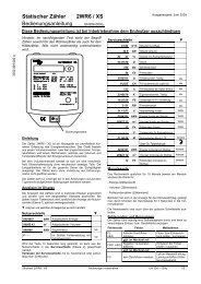 Statischer ZÃ¤hler 2WR6 / XS Bedienungsanleitung - Netrion GmbH
