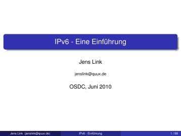 IPv6 - Eine Einführung - netways