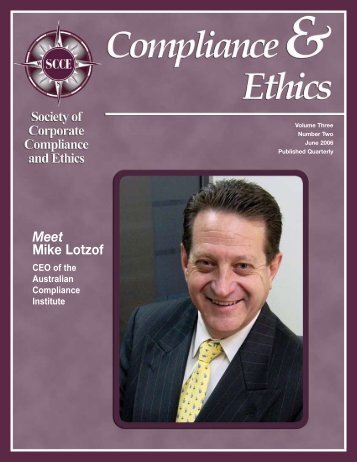 Meet Mike Lotzof - Society of Corporate Compliance and Ethics