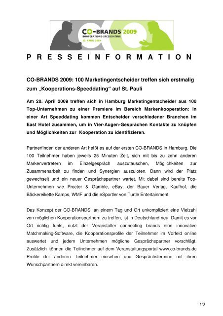 Pressemitteilung co  brands 2009