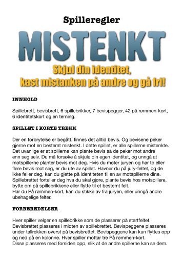 Skjul din identitet, kast mistanken pÃ¥ andre og gÃ¥ fri! - Egmont ...