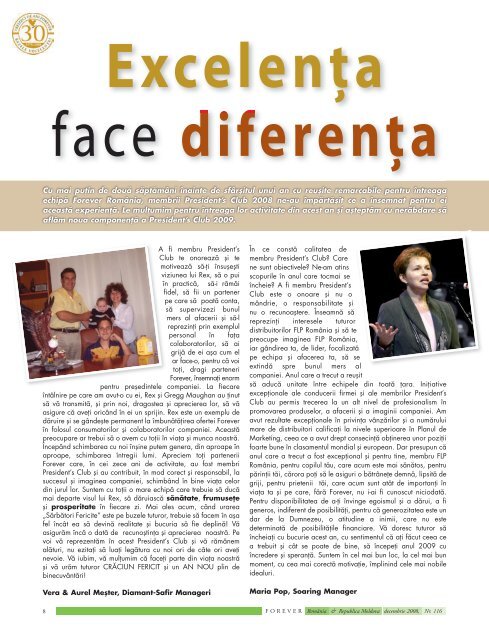 Revista Forever Decembrie 2008 - FLP.ro