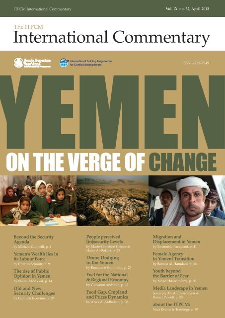 Yemen on the verge of change - ITPCM - Scuola Superiore Sant'Anna