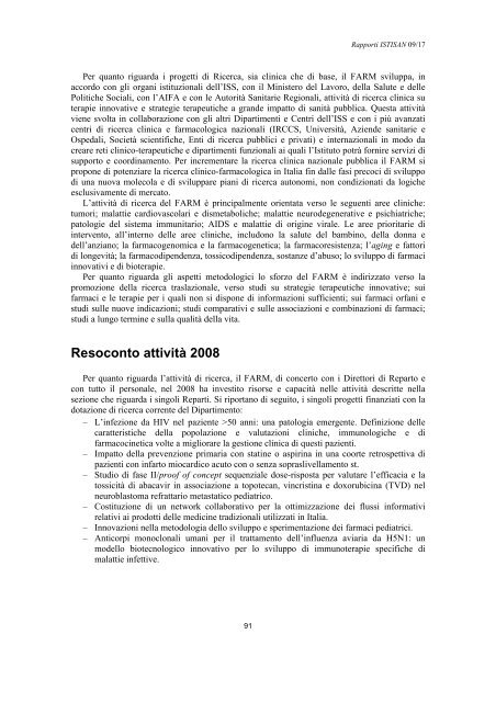 Rapporti ISTISAN 09/17 ISTITUTO SUPERIORE DI SANITÃ ...