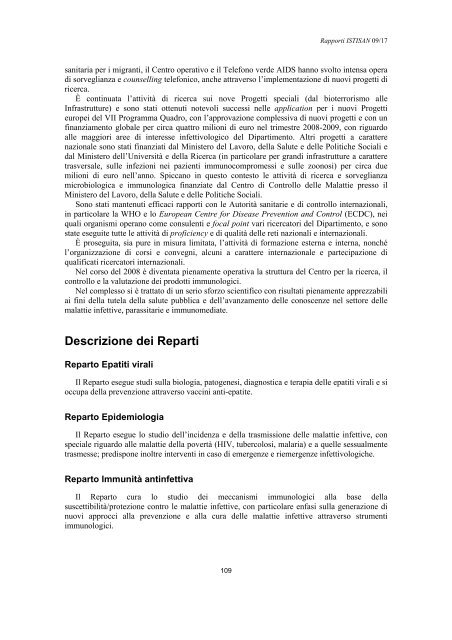 Rapporti ISTISAN 09/17 ISTITUTO SUPERIORE DI SANITÃ ...