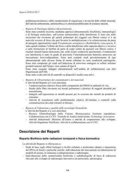 Rapporti ISTISAN 09/17 ISTITUTO SUPERIORE DI SANITÃ ...