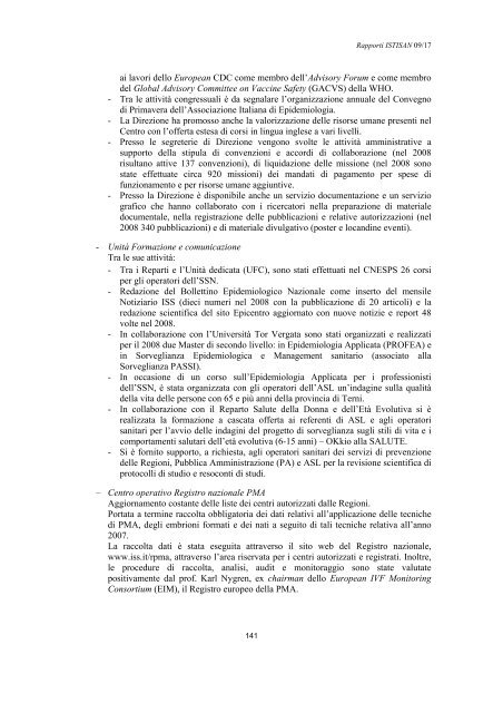 Rapporti ISTISAN 09/17 ISTITUTO SUPERIORE DI SANITÃ ...