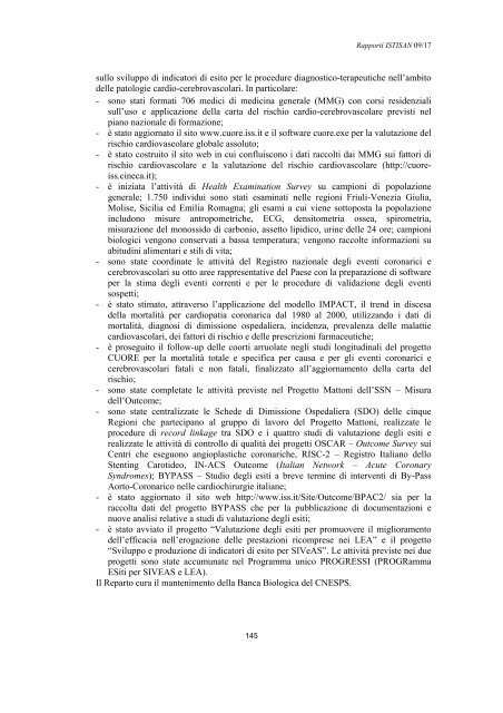 Rapporti ISTISAN 09/17 ISTITUTO SUPERIORE DI SANITÃ ...