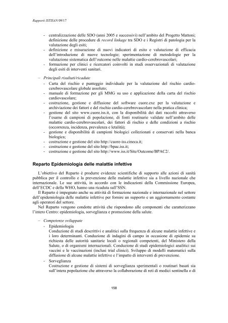 Rapporti ISTISAN 09/17 ISTITUTO SUPERIORE DI SANITÃ ...