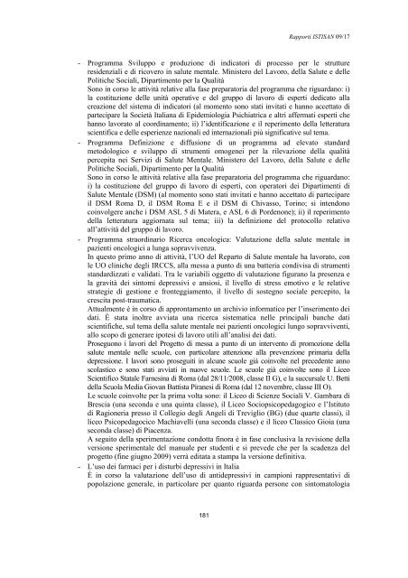 Rapporti ISTISAN 09/17 ISTITUTO SUPERIORE DI SANITÃ ...