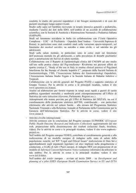 Rapporti ISTISAN 09/17 ISTITUTO SUPERIORE DI SANITÃ ...