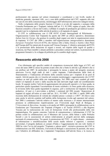 Rapporti ISTISAN 09/17 ISTITUTO SUPERIORE DI SANITÃ ...