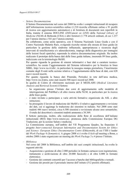 Rapporti ISTISAN 09/17 ISTITUTO SUPERIORE DI SANITÃ ...