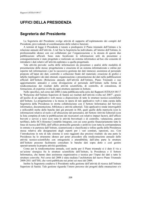 Rapporti ISTISAN 09/17 ISTITUTO SUPERIORE DI SANITÃ ...