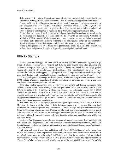 Rapporti ISTISAN 09/17 ISTITUTO SUPERIORE DI SANITÃ ...