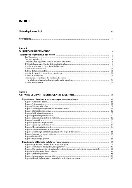 Rapporti ISTISAN 09/17 ISTITUTO SUPERIORE DI SANITÃ ...