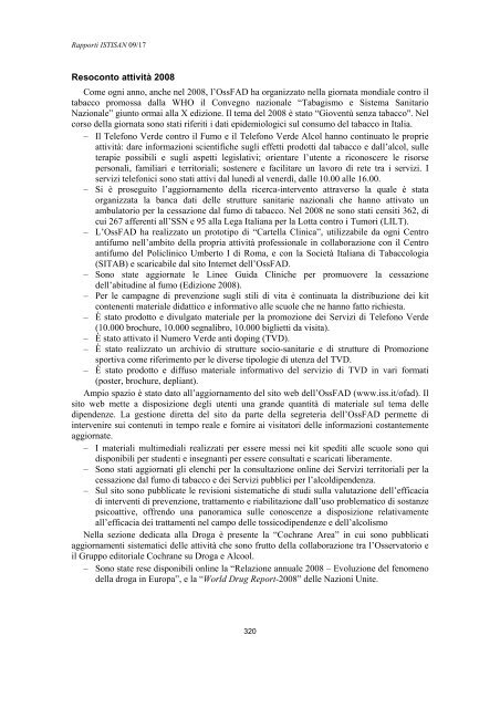 Rapporti ISTISAN 09/17 ISTITUTO SUPERIORE DI SANITÃ ...