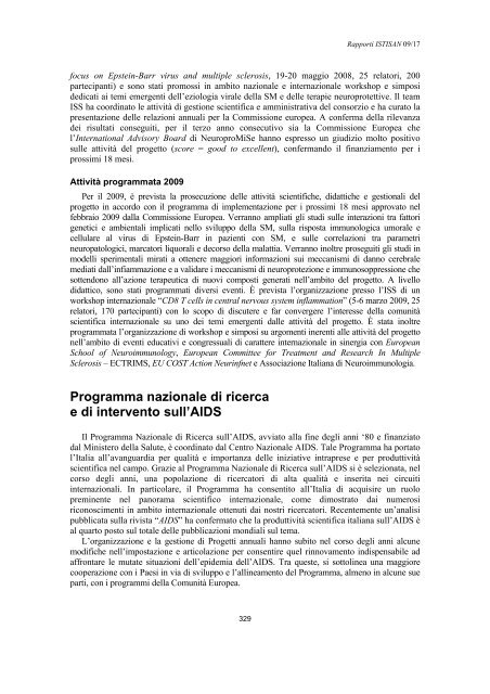 Rapporti ISTISAN 09/17 ISTITUTO SUPERIORE DI SANITÃ ...