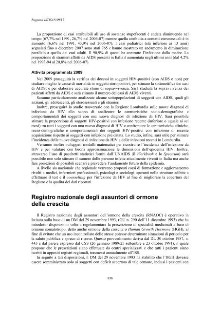 Rapporti ISTISAN 09/17 ISTITUTO SUPERIORE DI SANITÃ ...