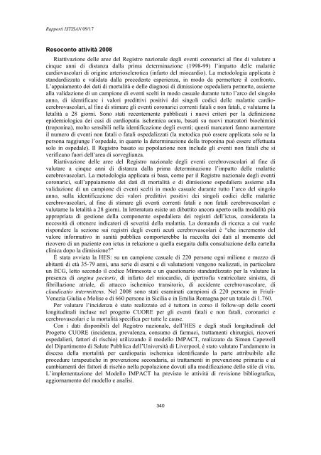 Rapporti ISTISAN 09/17 ISTITUTO SUPERIORE DI SANITÃ ...