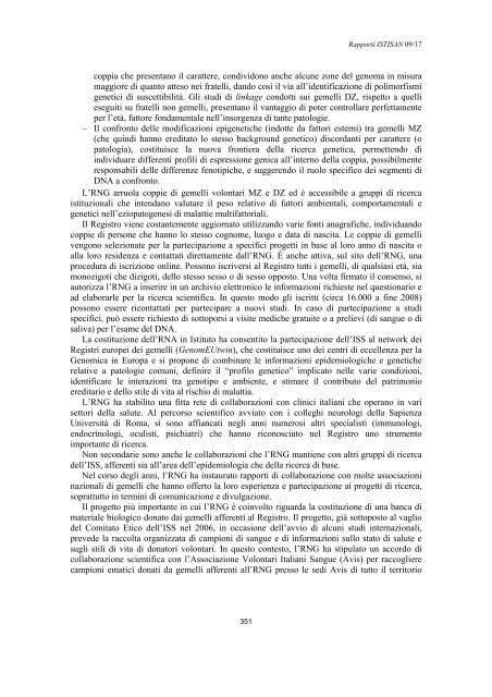 Rapporti ISTISAN 09/17 ISTITUTO SUPERIORE DI SANITÃ ...