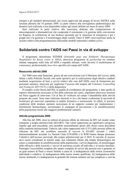 Rapporti ISTISAN 09/17 ISTITUTO SUPERIORE DI SANITÃ ...