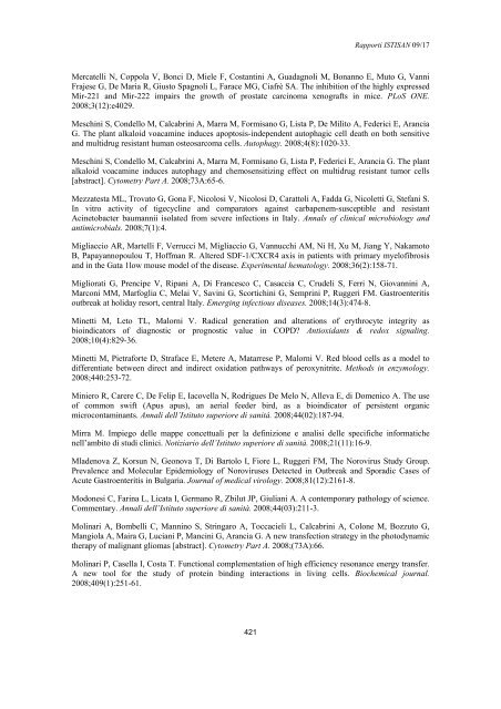 Rapporti ISTISAN 09/17 ISTITUTO SUPERIORE DI SANITÃ ...