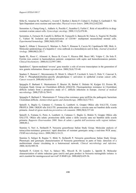 Rapporti ISTISAN 09/17 ISTITUTO SUPERIORE DI SANITÃ ...